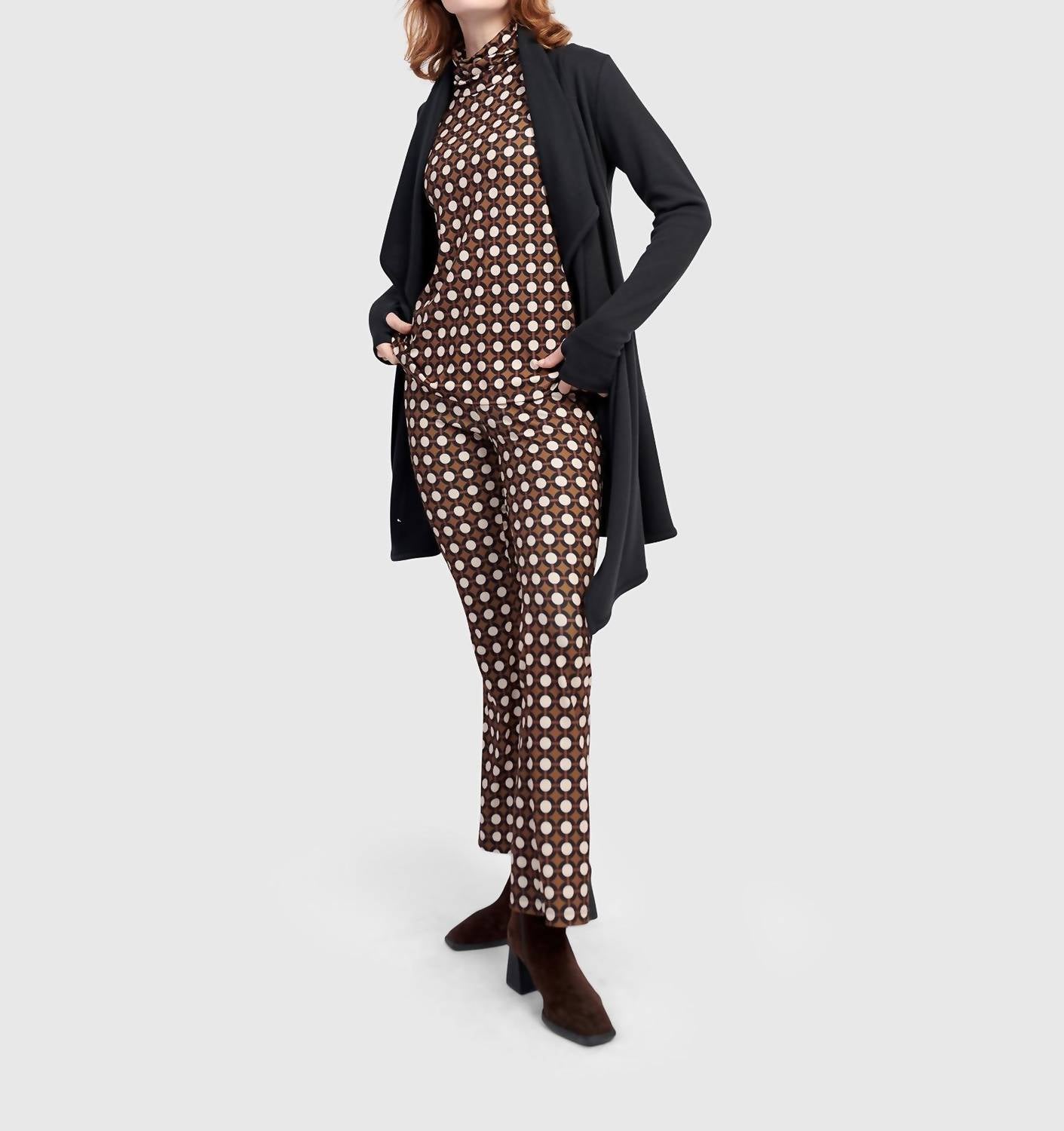 ALEMBIKA Twiggy Turtleneck Top in groove - women's long sleeve top - view 4
