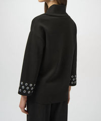 Joseph Ribkoff Embellished Casual Pant Set in black - women's sleepwear - alternate view