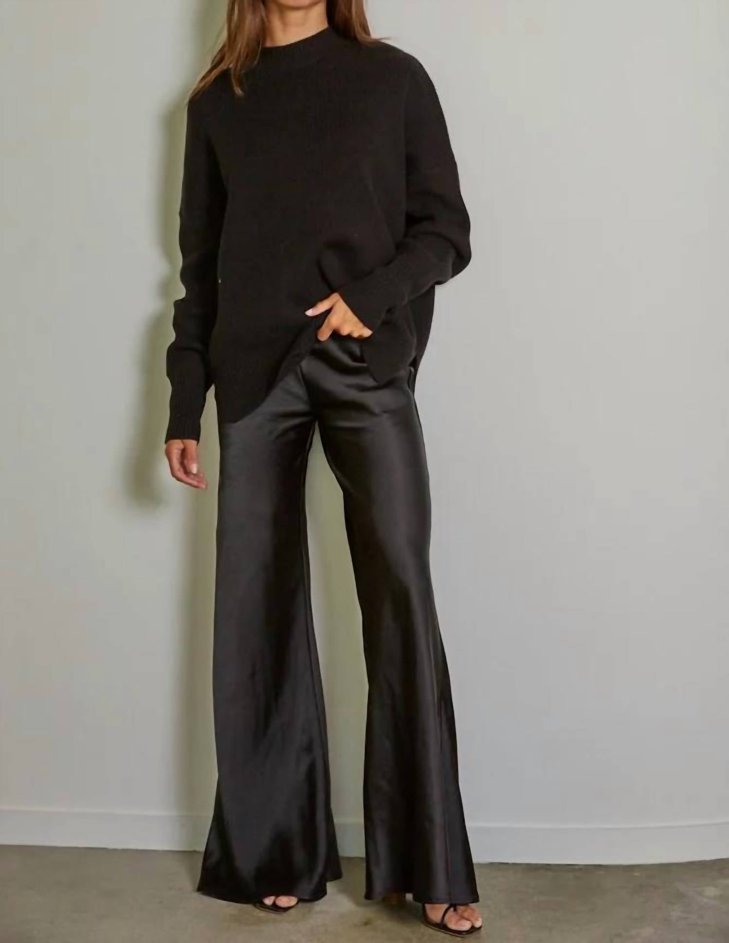 By Together - Satin High Rise Wide Leg Pants