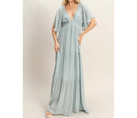 Hyfve - Flutter Sleeve Maxi Dress