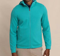 SOUTHERN TIDE Schooner Full-Zip Hoodie in spruce shade - men's shirt