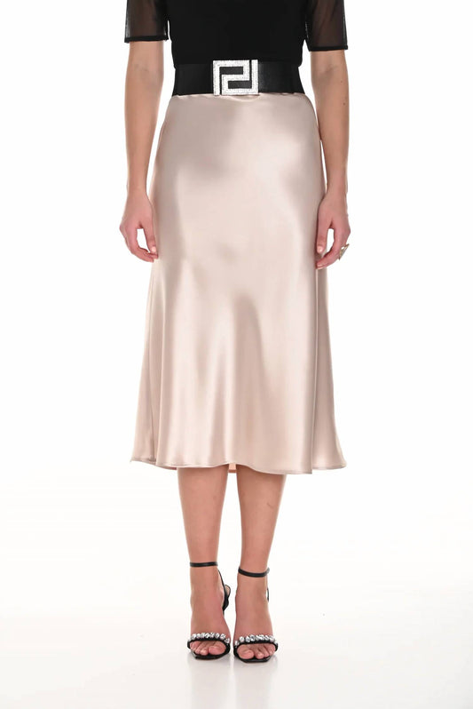 Frank Lyman - Champagne Satin Skirt