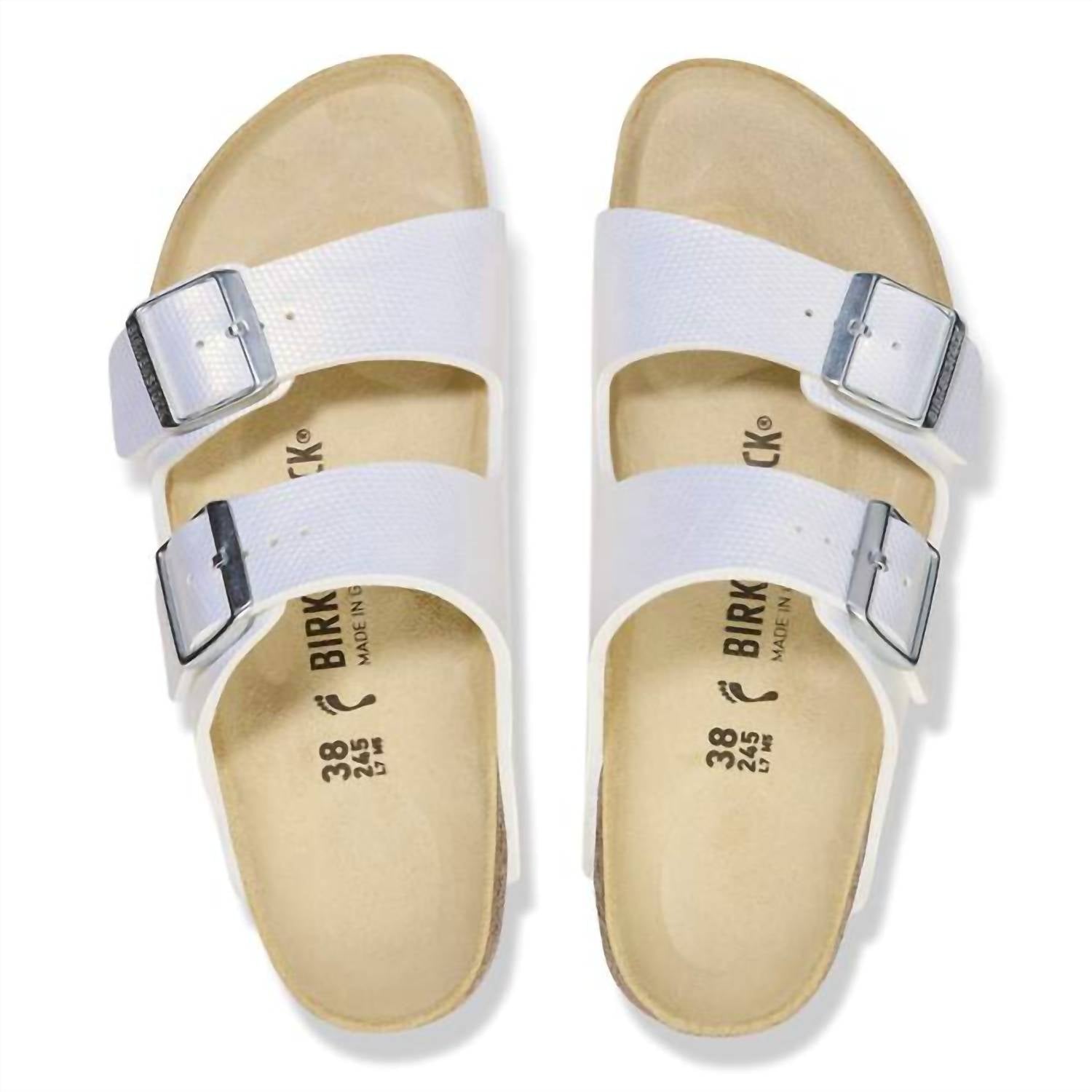 BIRKENSTOCK Women's Arizona Sandal in lizard white - women's sandal - alternate view