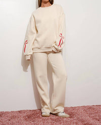 Pretty Garbage - Happily Yours Bow Sweatpants