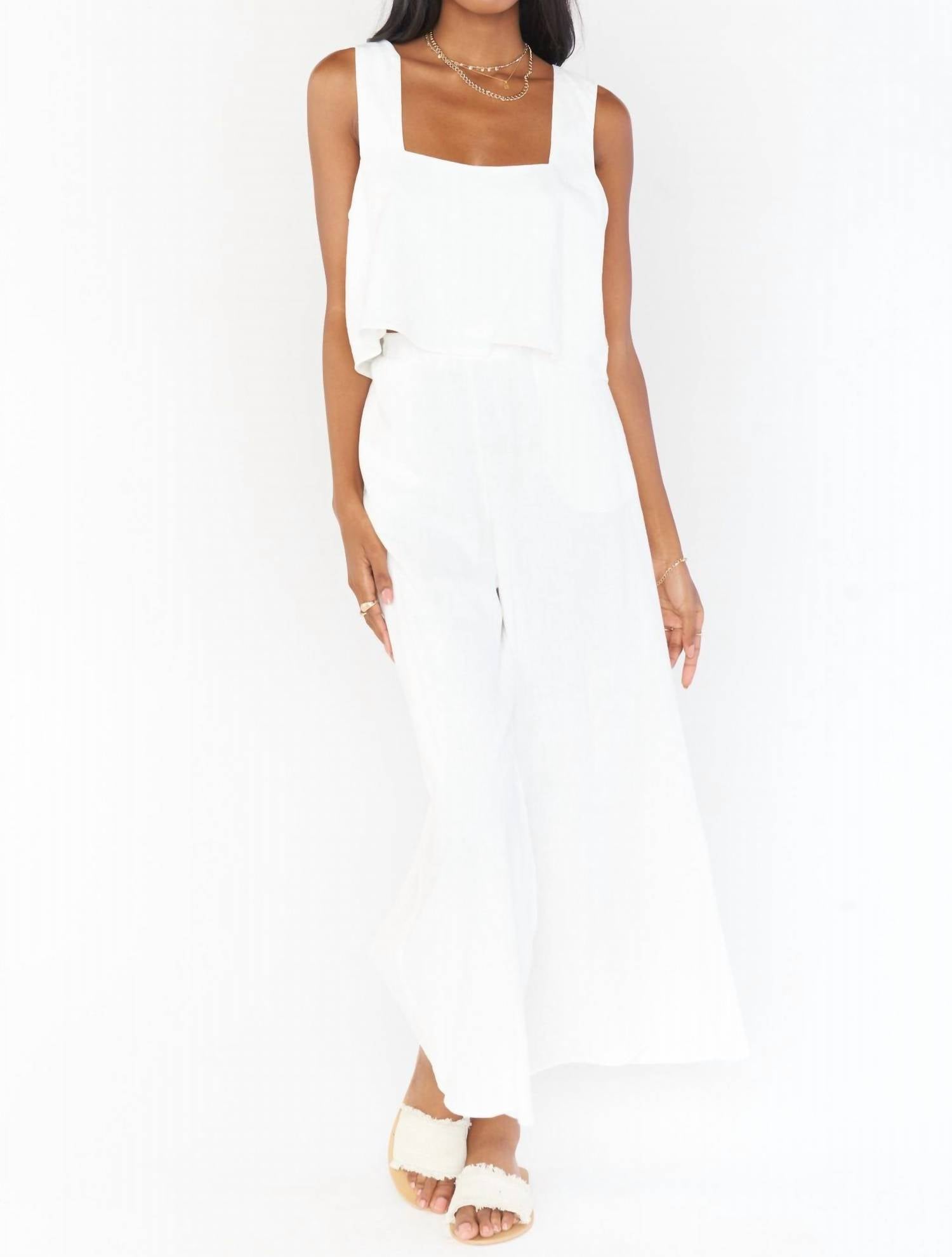 Show Me Your Mumu - Kick Back Linen Wide Leg Pants