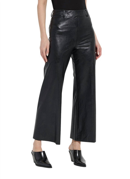 Lysse - HIGH WAIST VEGAN LEATHER WIDE LEG PANTS