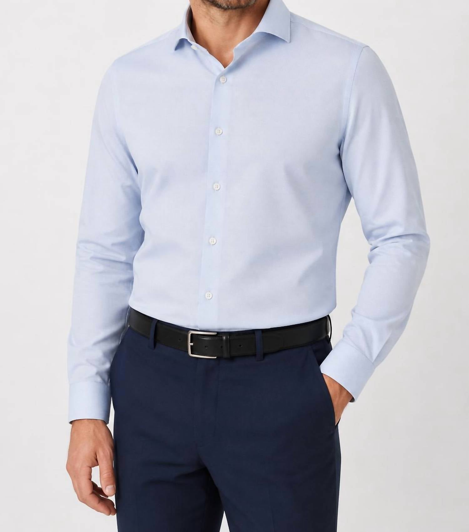 Blu By Polifroni - Slim-fit Long Sleeve Dress Shirt