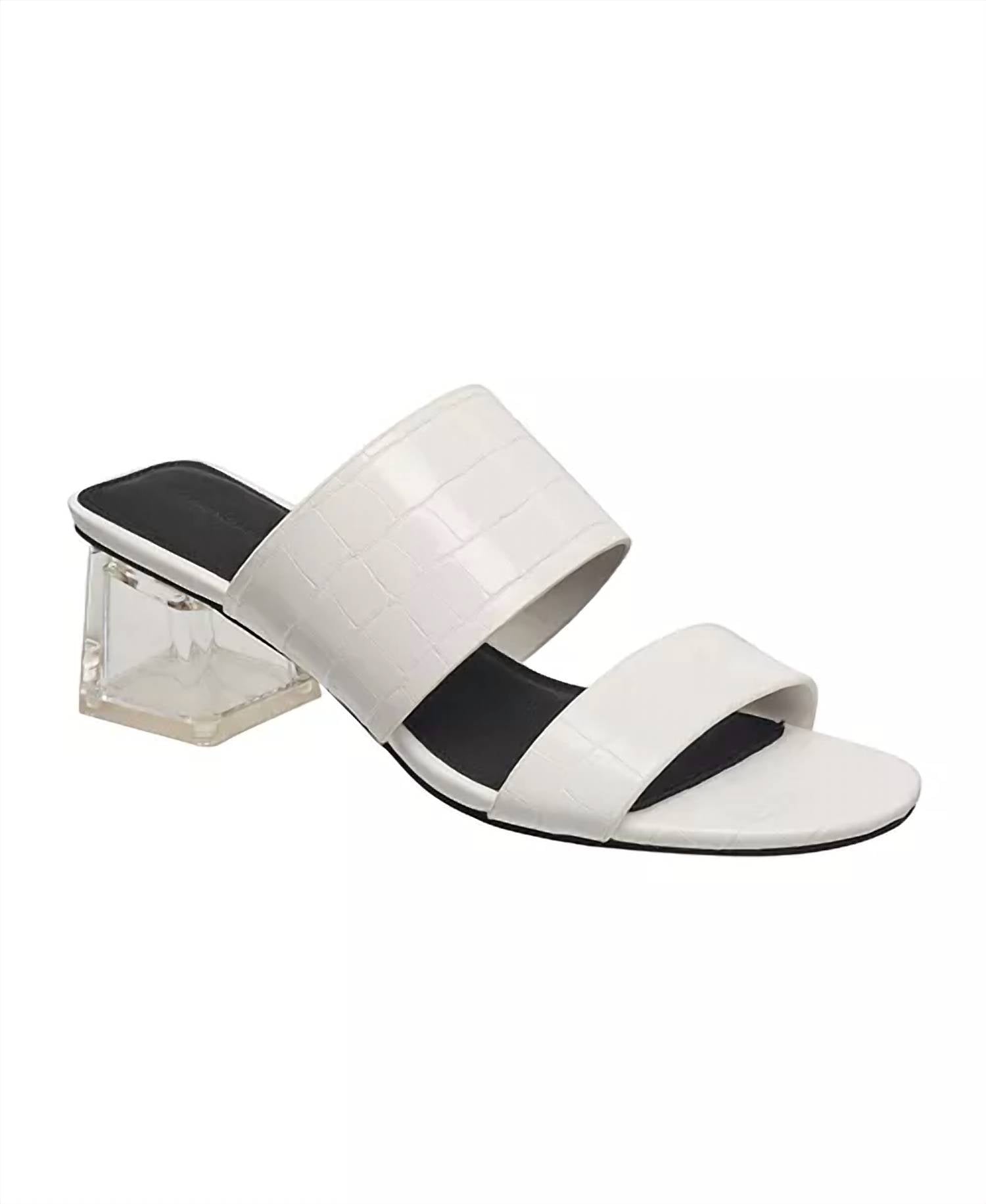 French Connection - Women's Crocodile Slide Sandal