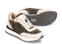Sofft Women's Jacklyn sneaker in leopard multi - women's sneaker - alternate view