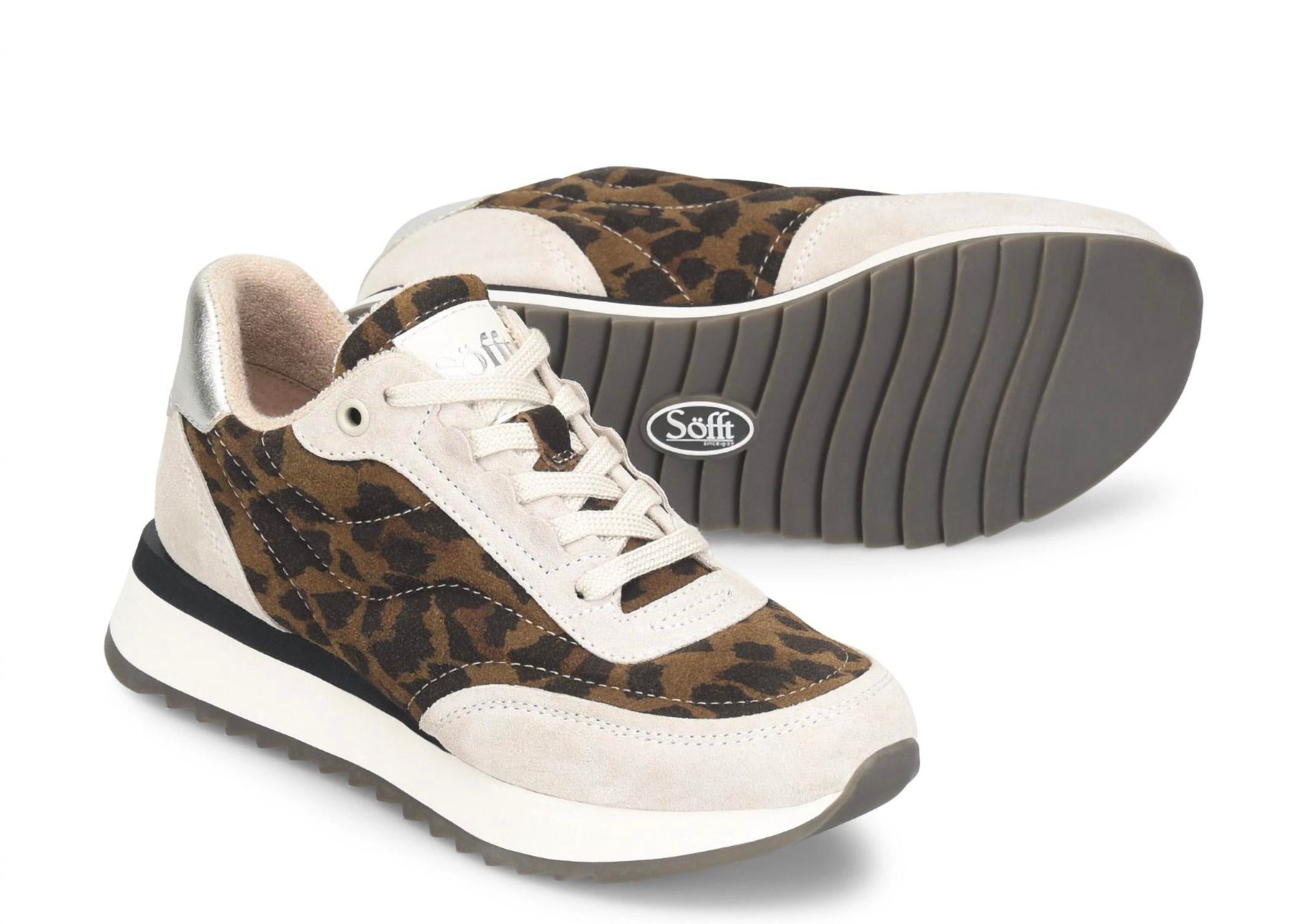 Sofft Women's Jacklyn sneaker in leopard multi - women's sneaker - alternate view