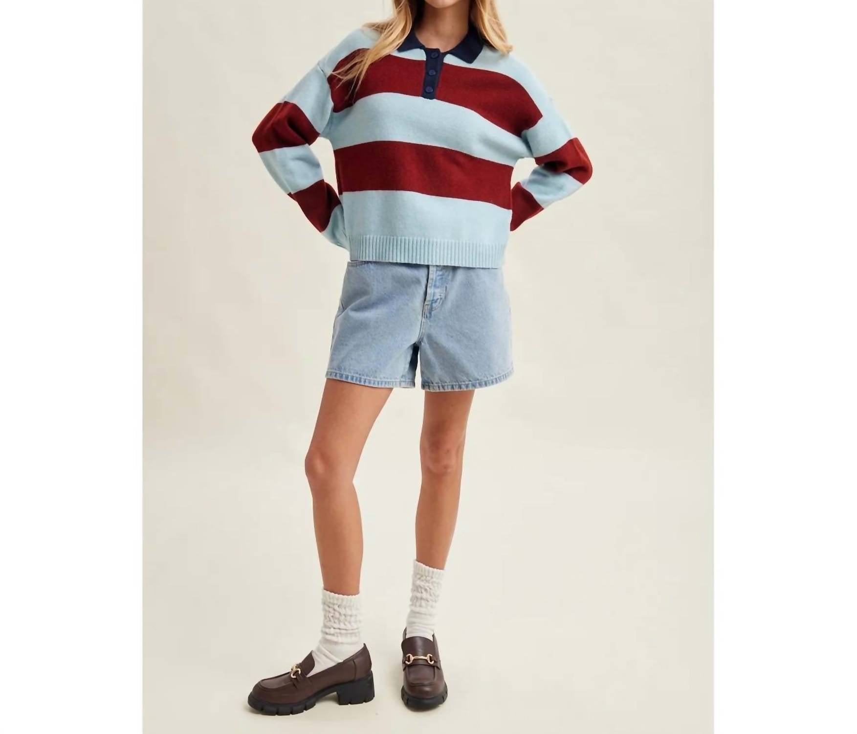 Wishlist - COLORBLOCK STRIPED SWEATER