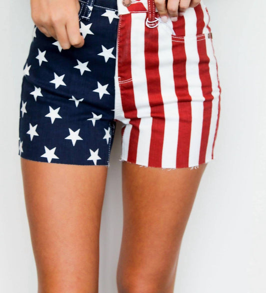 Judy Blue - American Flag Short