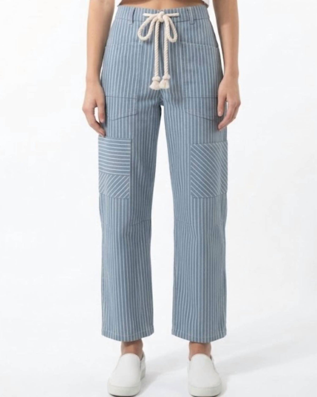 Bibi - Utility Wide-leg Denim Pants