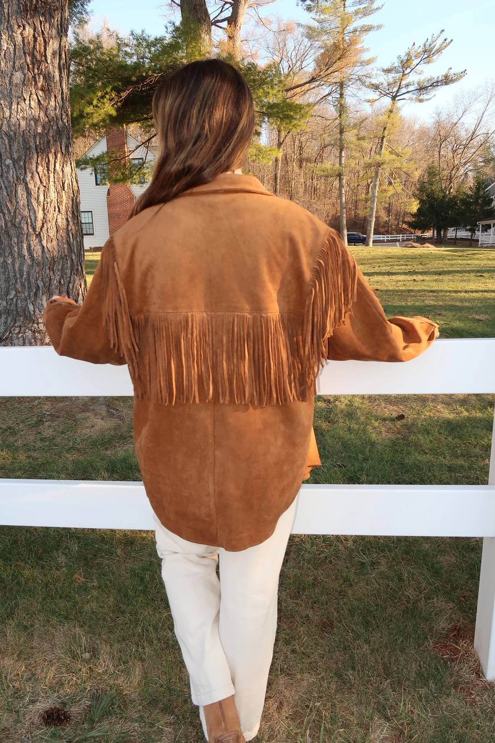 Sky To Moon - Suede Fringe Jacket