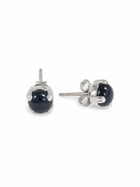 JEWELITH Women's Onyx Stud Earrings in black - women's jewelry