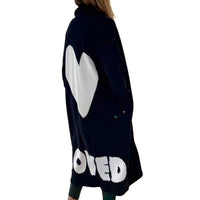 KERRI ROSENTHAL Mercer Loved Duster in black 1 - women's cardigan - alternate view