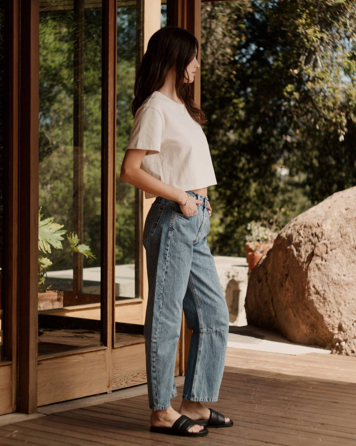 Road To Nowhere - Pilon Wide Denim 5 Pocket Jean