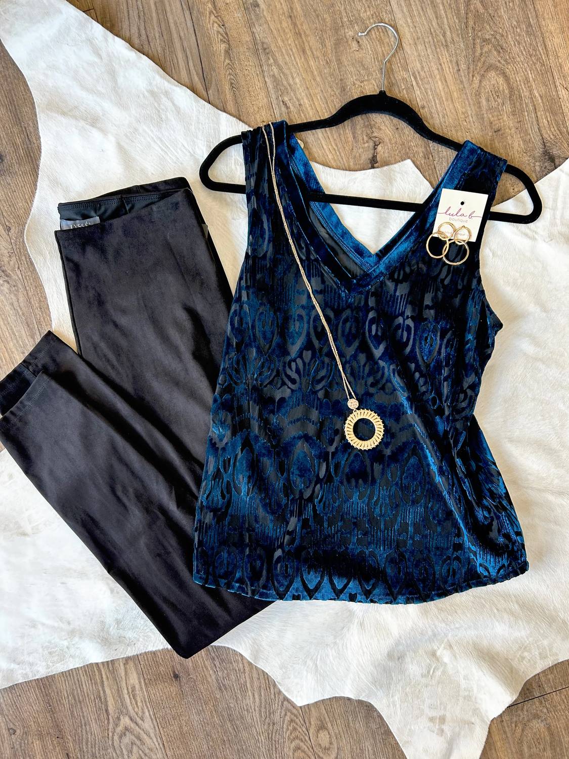 Another Love - Acacia Burnout V-neck Tank Top