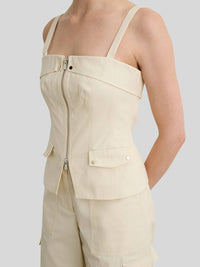 Toccin - Jayden Zip Front Moto Top