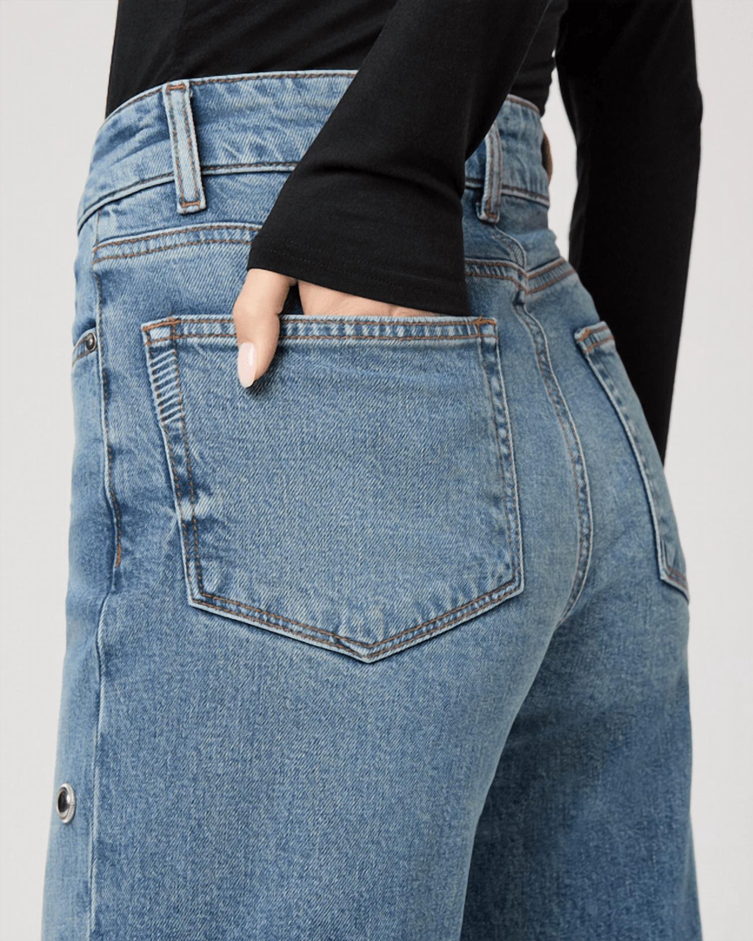 Paige Sasha Wide Leg Jeans in cruising - women's pants - view 6