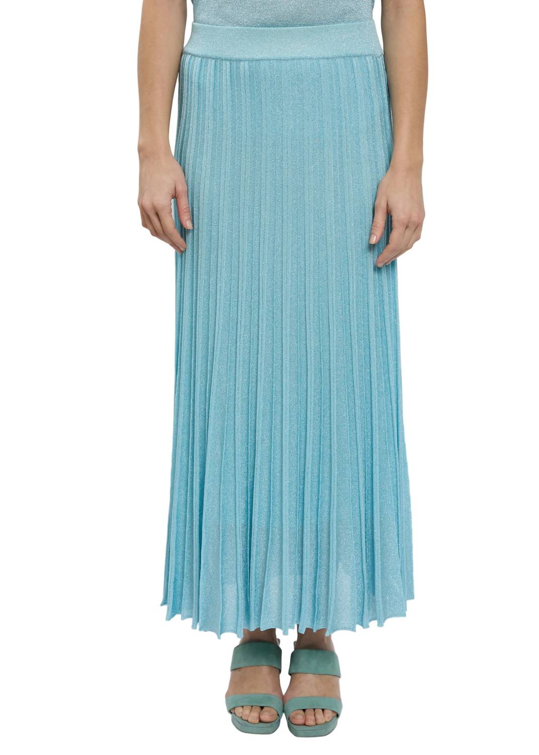 Maison Lurex Women's Gala Lurex Skirt in blue - women's skirt