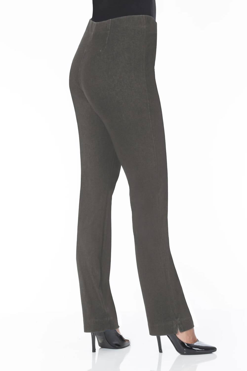 Beverly Rose Lior Sasha Pants in anthracite denim - women's pants - detail view
