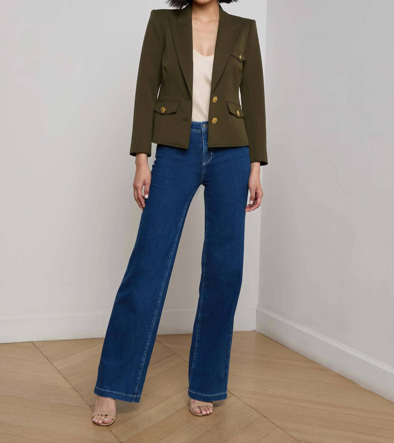 L'Agence - Wylla Shirt Structured Blazer