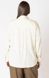 Dex - Button Front Long Sleeve Blouse