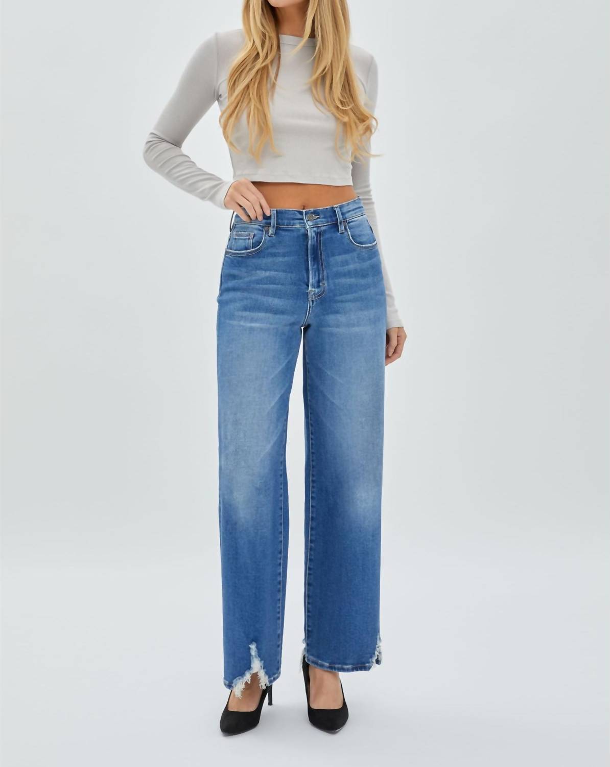 Hidden - Logan Wide Leg Dad Jeans