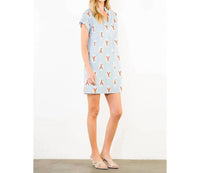 Thml - Striped Lobster Print Mini Dress