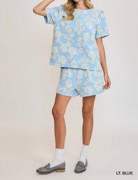 Umgee - Metallic Floral Top