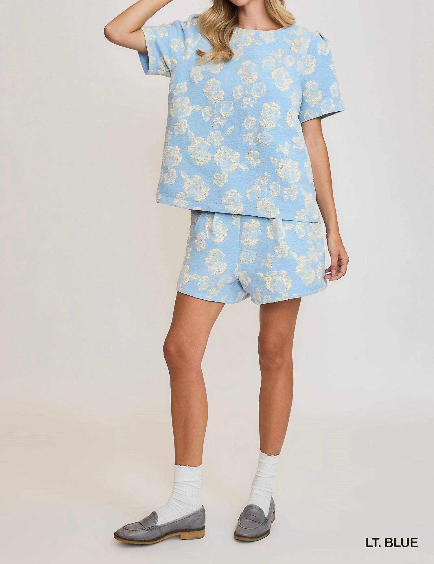 Umgee - Metallic Floral Top