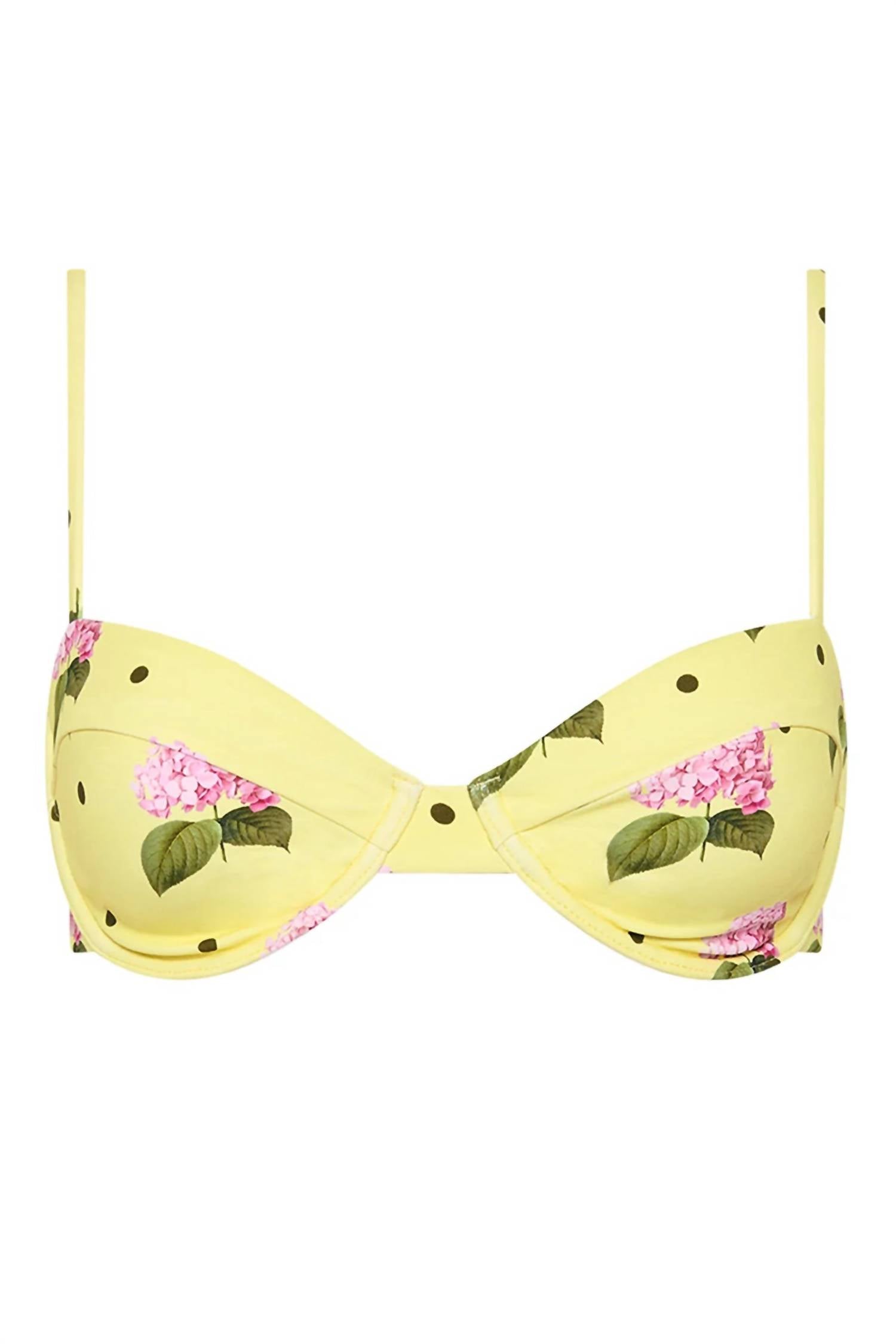 Palm Noosa Two Piece Balconette Bra With Hi Waist Bikini Bottom Set in multicolor - women's swimwear - view 5