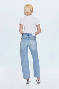 PISTOLA Lexi Mid Rise Bowed Straight Jean in aries 1 - women's jeans - alternate view