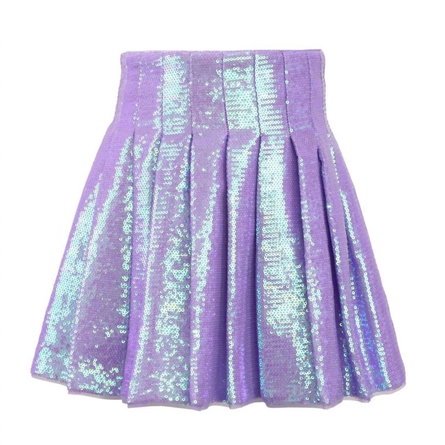 Lola + The Boys - Girls' Shimmer Sequin Skirt