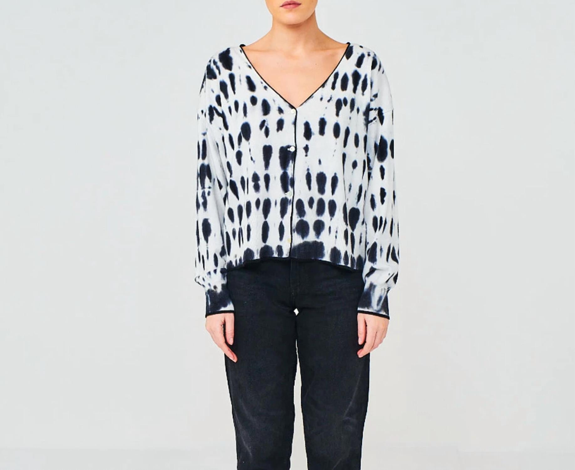 Brodie Cashmere - IMPULSE TIE-DYE CARDIGAN