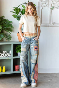 Oli & Hali - Let's Patch Things Up Denim Pants