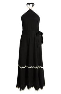 Eliza J Beaded-strap Contrast Dress in black - women's dress - view 5