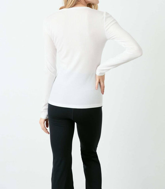 Bandier - Rivington Ribbed Long Sleeve Top