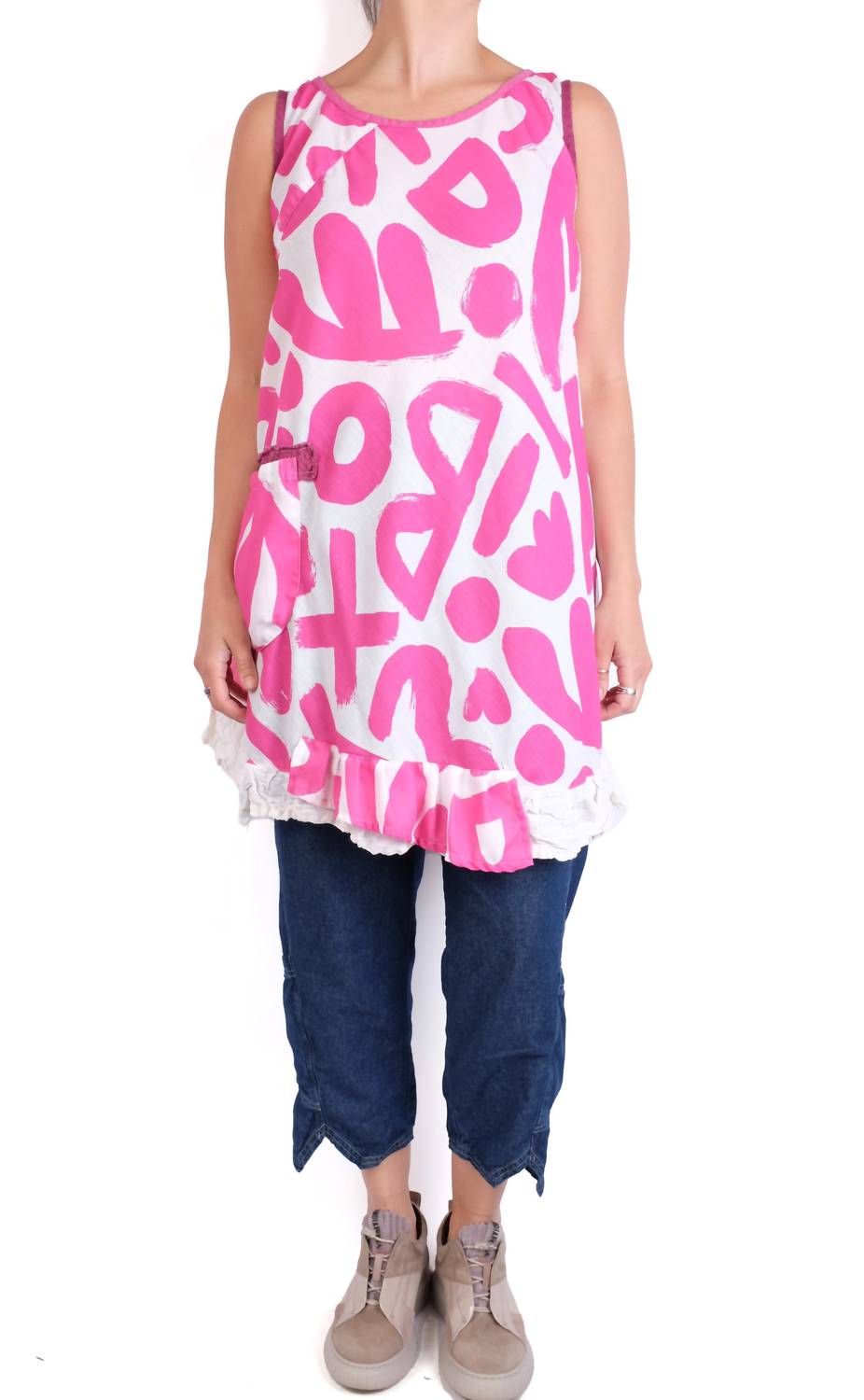 Mara Gibbucci - Sleeveless Crewneck Tunic