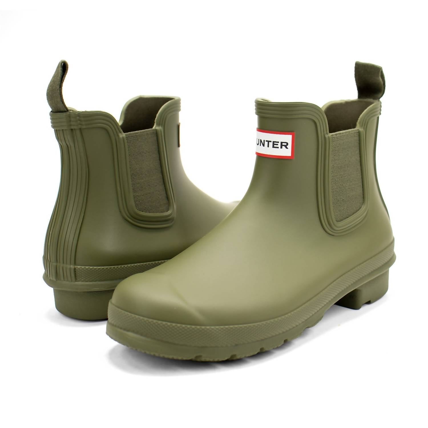 HUNTER Women's Original Chelsea Boots in olive leaf - women's shoe - view 6