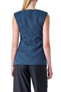 Endless Rose - Textured Longline Vest