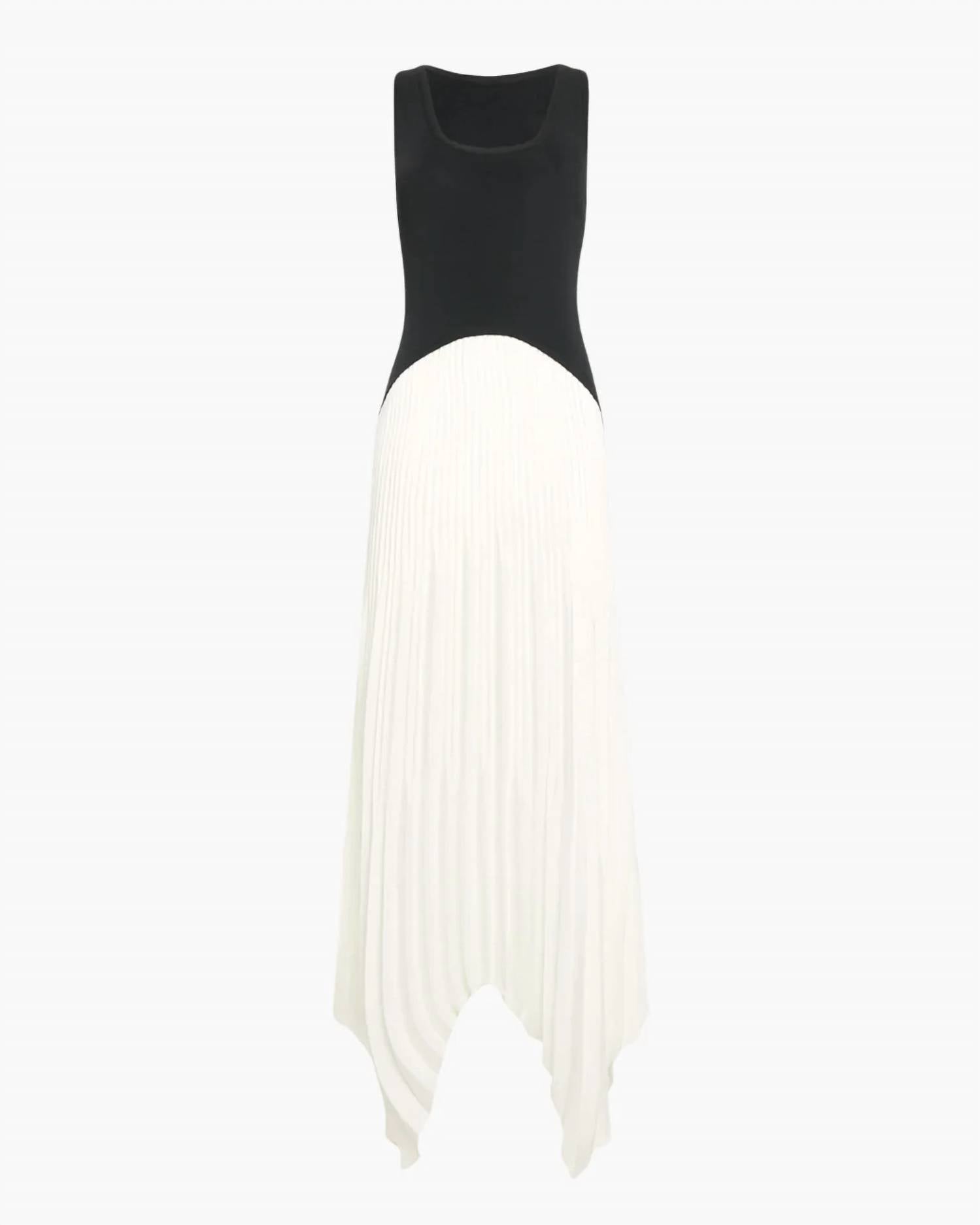 Ramy Brook - Davina Knit Combo Pleated Maxi Dress