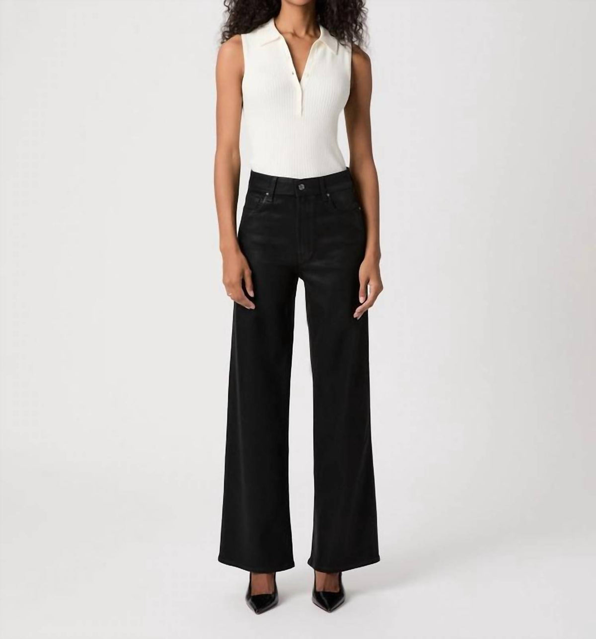 Paige - Anessa 31" Wide Leg Jeans