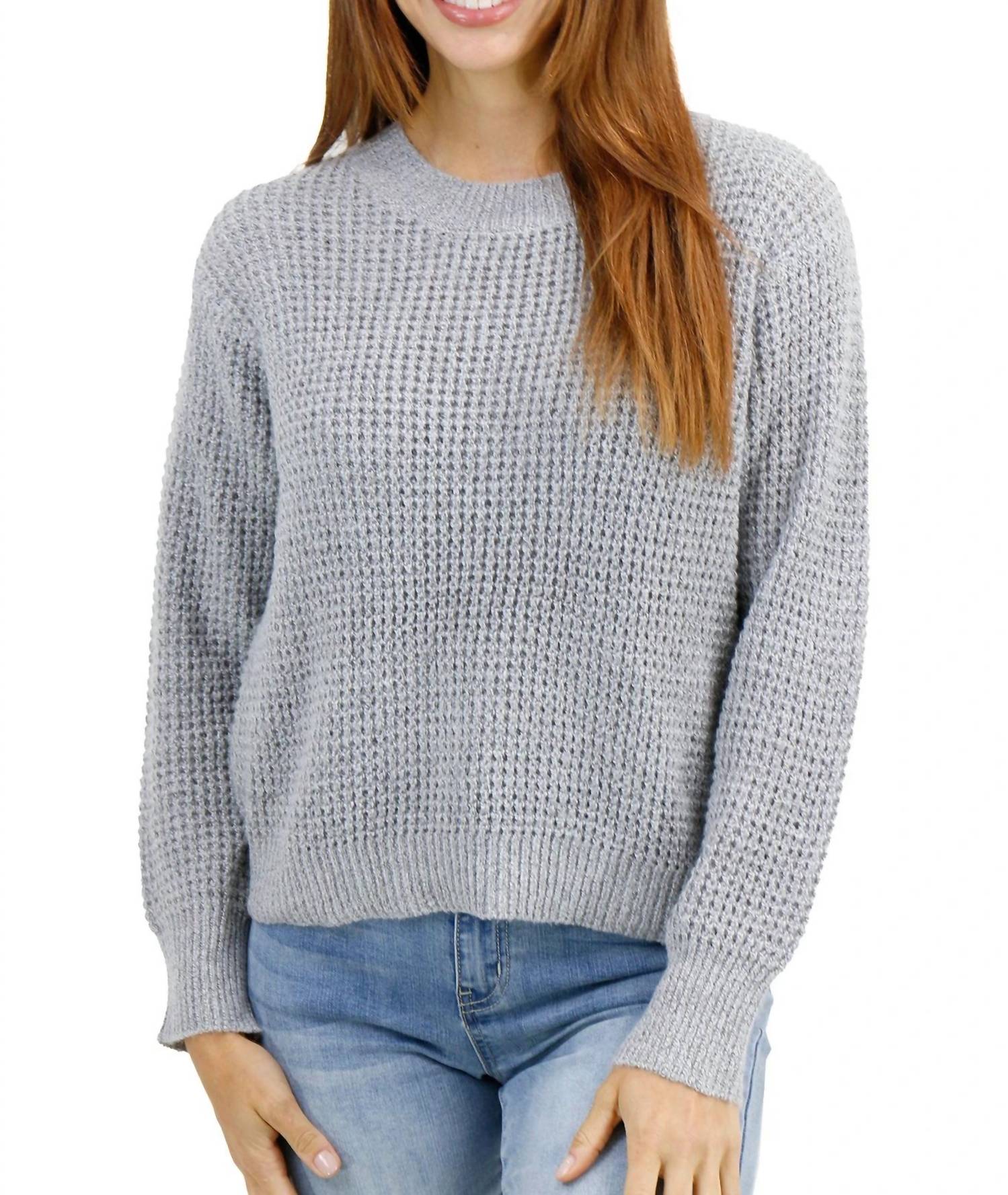 Grace And Lace - Waffle Knit Sweater