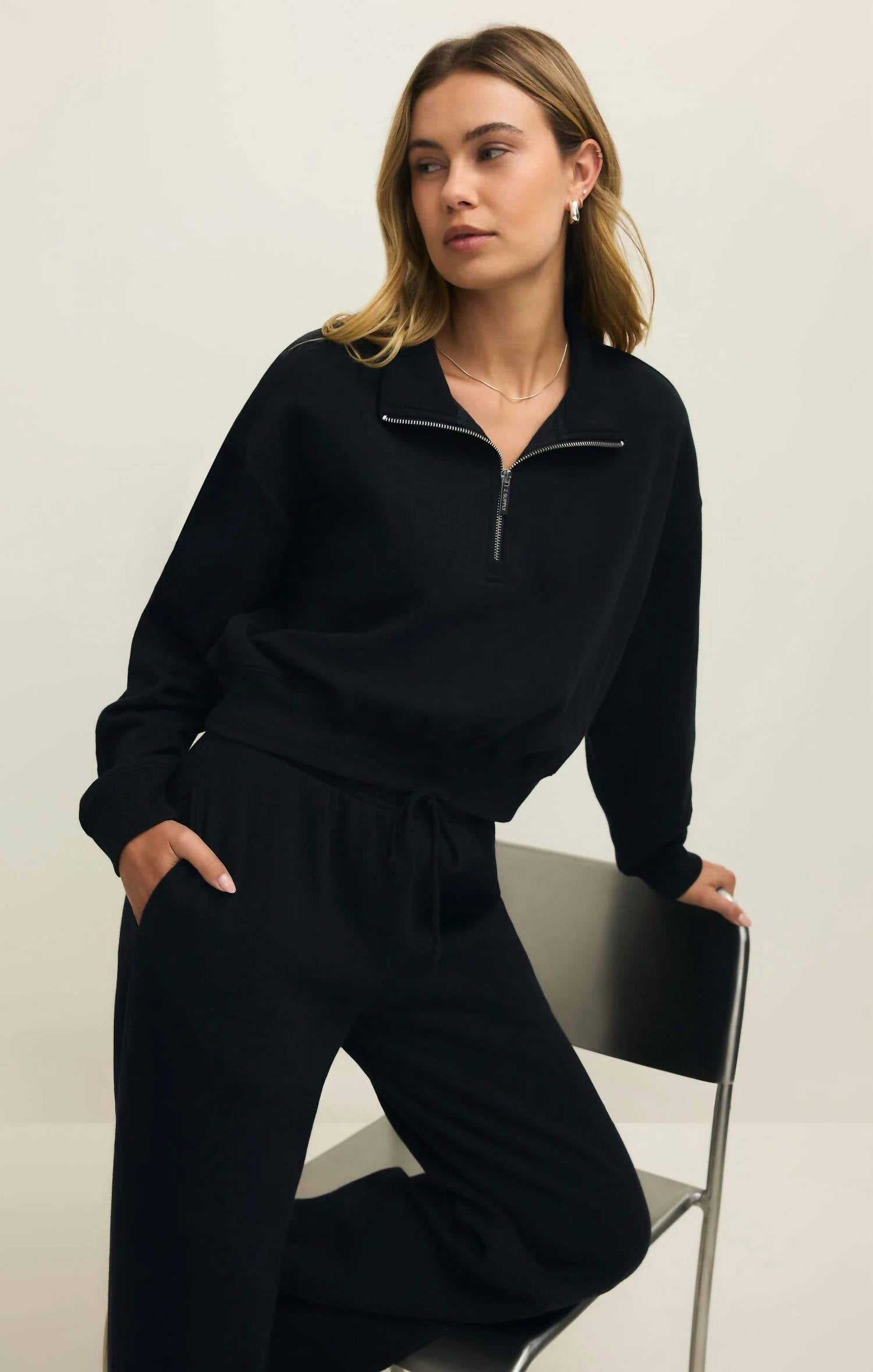 Z Supply - Downtown Half Zip Sweatshirt
