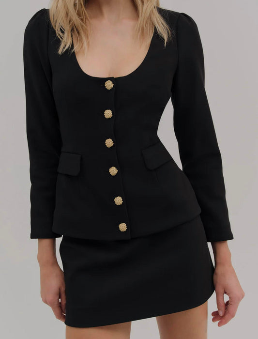 For Love & Lemons - Josie Scoop Neck Blazer