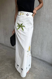 Never Fully Dressed - Jaspre Linen Skirt