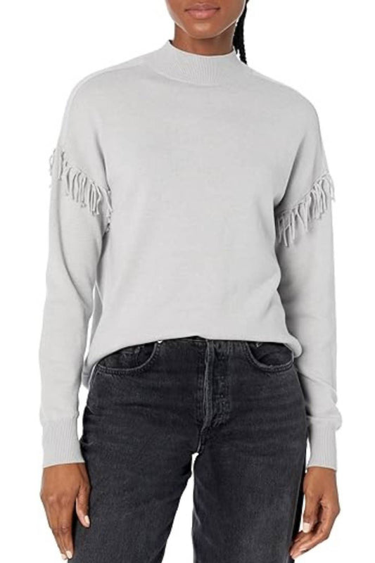 Elliott Lauren - Fringe Mock Neck Sweater