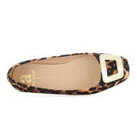 Andrea - Women's Dama Animal Print Ballet Flats